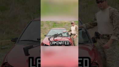 How military snipers shoot into car windshields! #shorts #cars #military