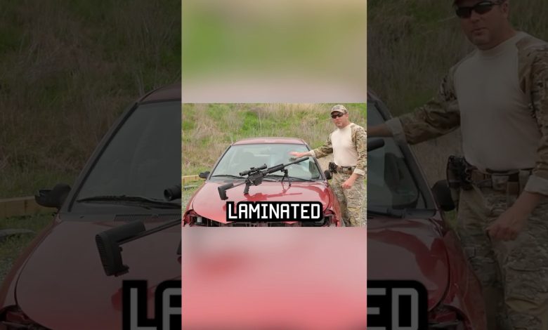 How military snipers shoot into car windshields! #shorts #cars #military