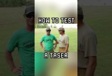 How To Test A Taser #shorts #funny #taser #military