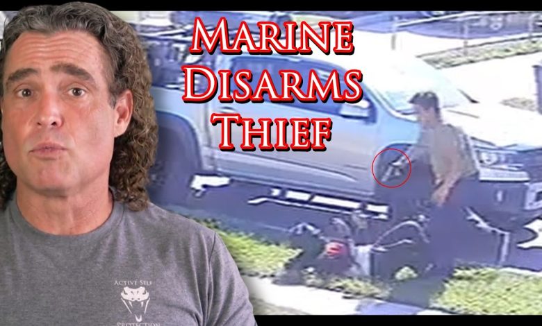 Marine WRECKS Armed Robber | Active Self Protection