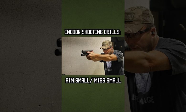 Indoor Shooting Drills you should try: Aim Small, Miss Small #shorts #drill #military #training