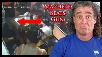 Armed Robber Takes A MACHETE To The DOME | Active Self Protection