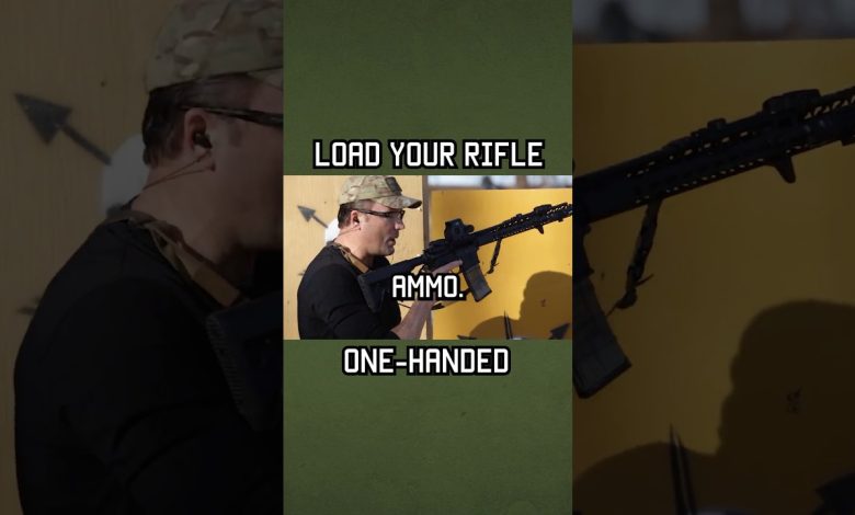 How To Load Your Rifle One-Handed #reload #shorts #military #youtubeshorts #army
