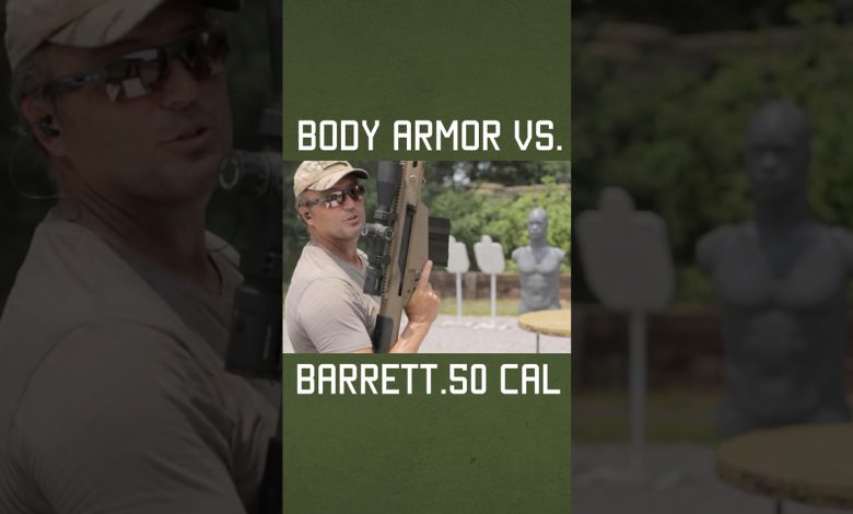 Body Armor vs. Barrett .50 Cal #shorts #sniper #military