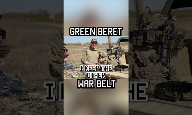 How Green Berets set up their war belt #shorts #greenberet #specialforces #military #army