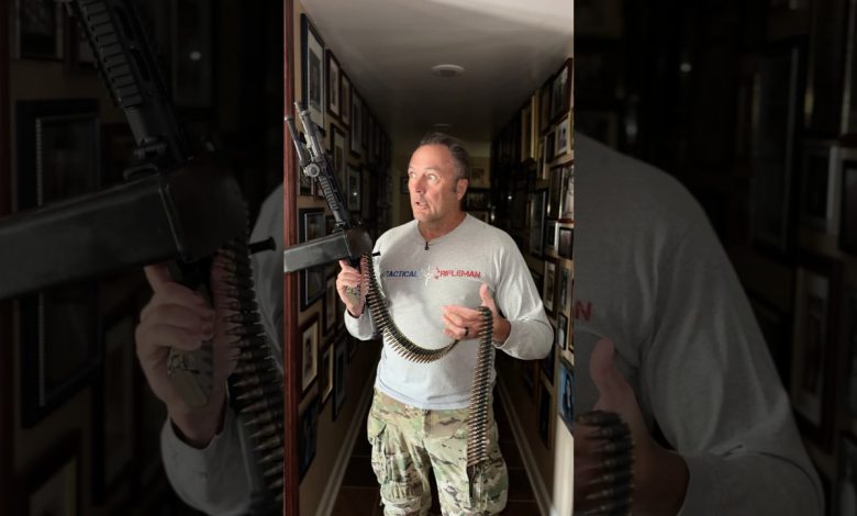 Home Defense with a belt-fed AR #shorts #military #louisville #kentucky #selfdefense