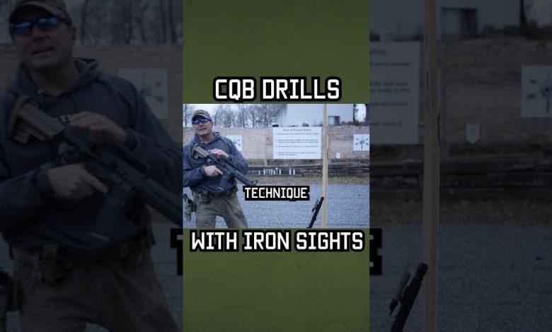 CQB Drills with Iron Sights #shorts #tips #military #selfcare