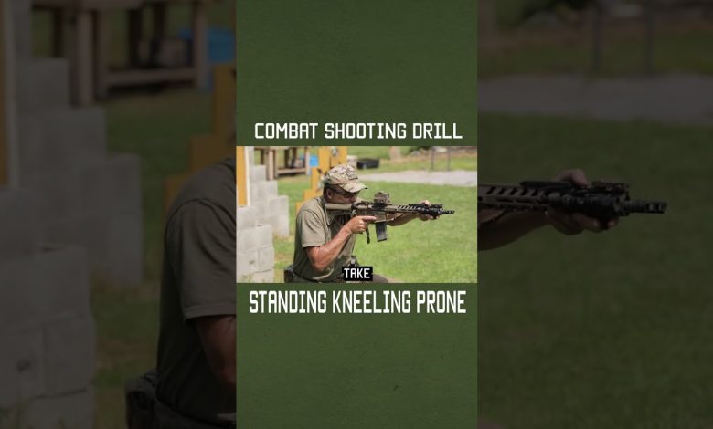 Combat Shooting Drill: Standing, Kneeling, Prone #tips #shorts #youtubeshorts #military #reload