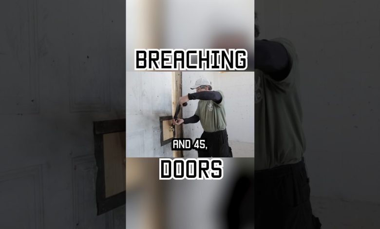 Breaching Doors with a Shotgun #shorts #tips #howto #military #shotgun