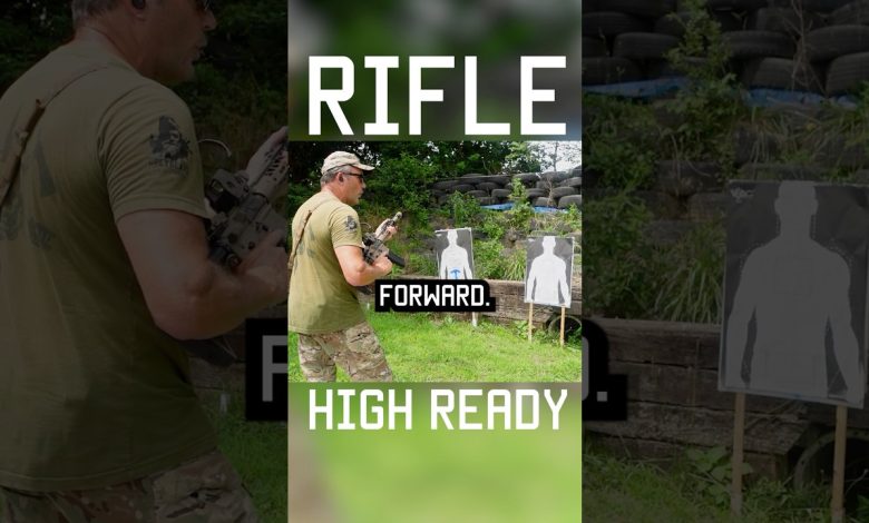 How to perform Rifle High Ready #shorts #training #specialforces #military #army