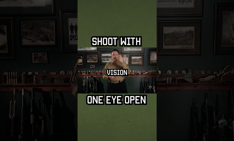 Why you should shoot with one eye open! #shorts #tips #military
