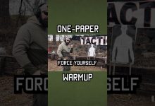 One-Paper Warmup Drill #shorts #specialforces #training #military