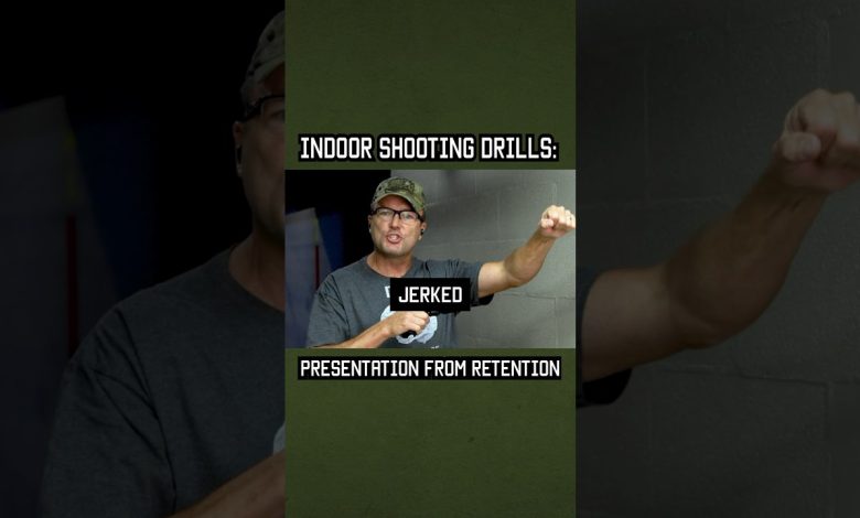 Indoor Shooting Drill: Presentation From Retention #shorts #training #military #youtubeshorts