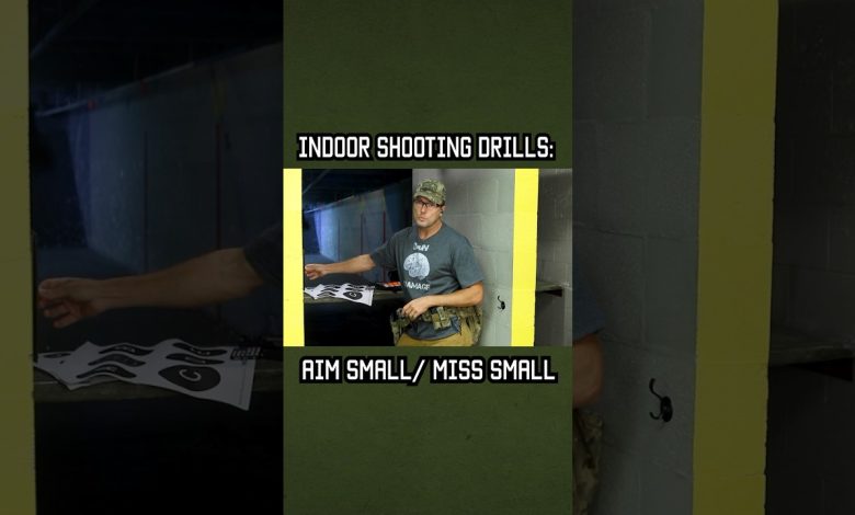 Indoor Shooting Drill: Aim Small, Miss Small #shorts #training #military #youtubeshorts