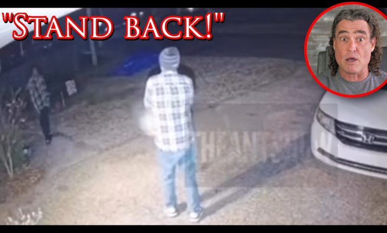 Tense Driveway Standoff Captured On Security Cam | Active Self Protection