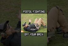How to pistol fight off your back #tips #military #shorts