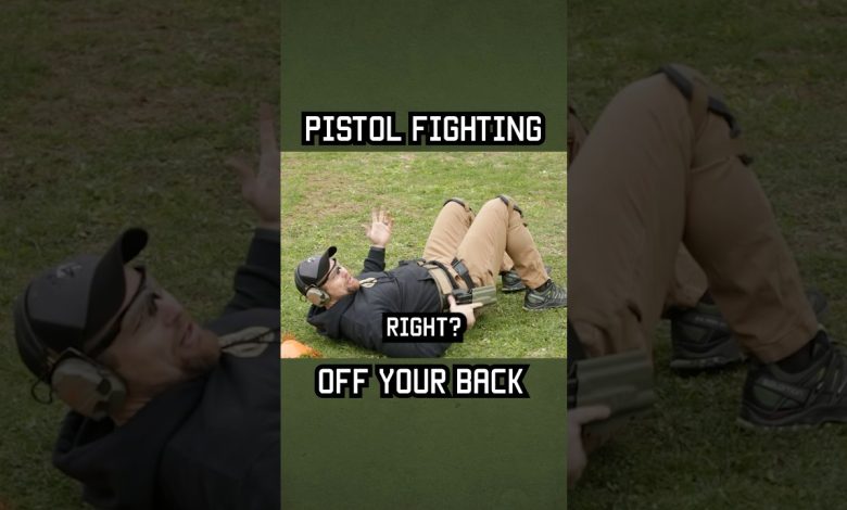How to pistol fight off your back #tips #military #shorts