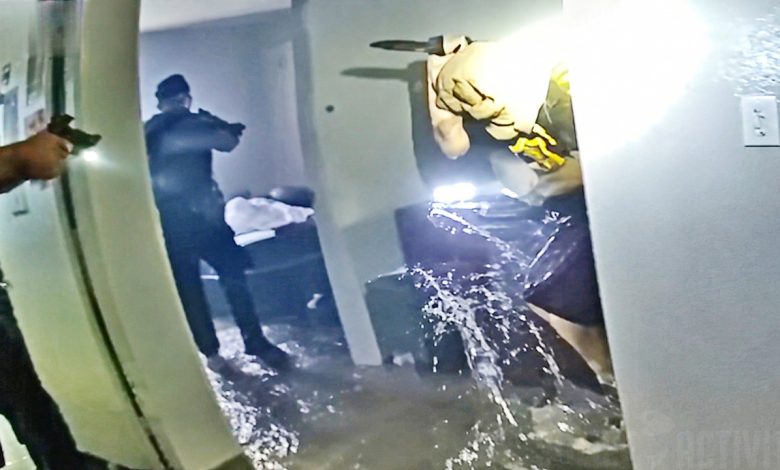 Barricaded Suspect Sets Apartment Ablaze Then Charges Police With Knife