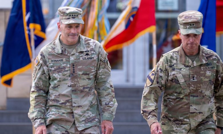 Kyiv military chief salutes outgoing US Army commander as war rages in Ukraine