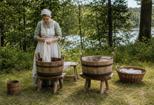 Hand Washing Laundry With Washboards, Sticks, And Stones – Survivopedia