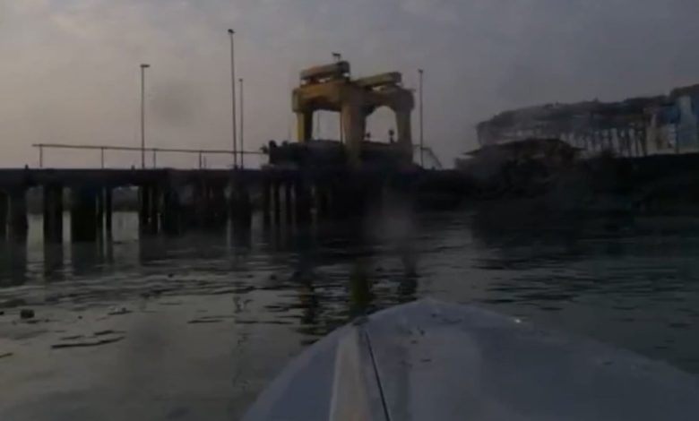 Sea drones strike Iranian port in combat first for US