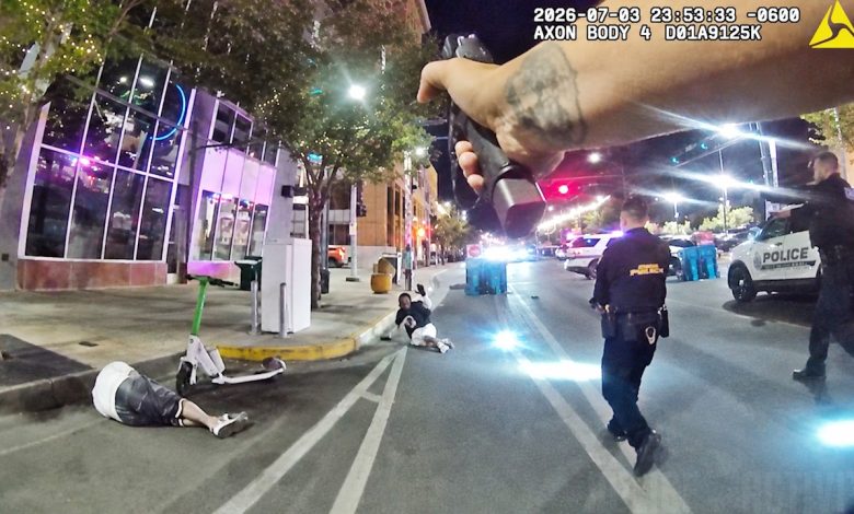 Man Pulls Gun & Fires at Two People in Front of Police