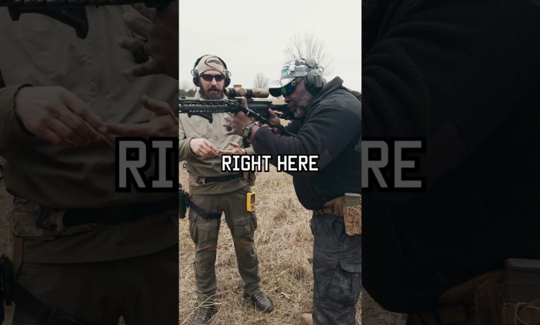 Where should you hold your rifle? #shorts #training #military #lawenforcement