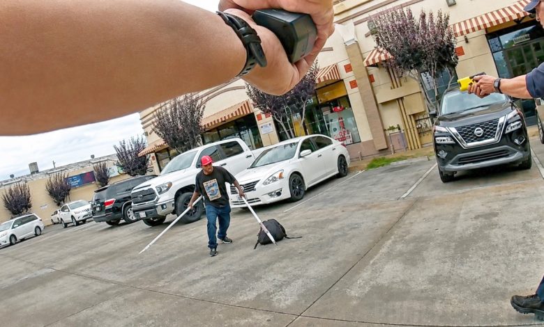 California Officers Shoot Suspect Wielding Homemade Spear Knives