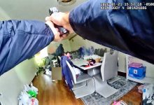 Officer Kicks Door Open Then Fires as Armed Suspect Forces Family Inside