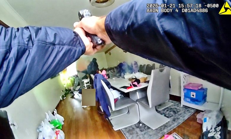 Officer Kicks Door Open Then Fires as Armed Suspect Forces Family Inside