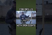 CQB Drills with Iron Sights #shorts #training #military