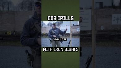 CQB Drills with Iron Sights #shorts #training #military