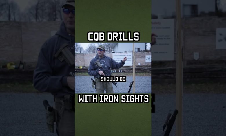 CQB Drills with Iron Sights #shorts #training #military