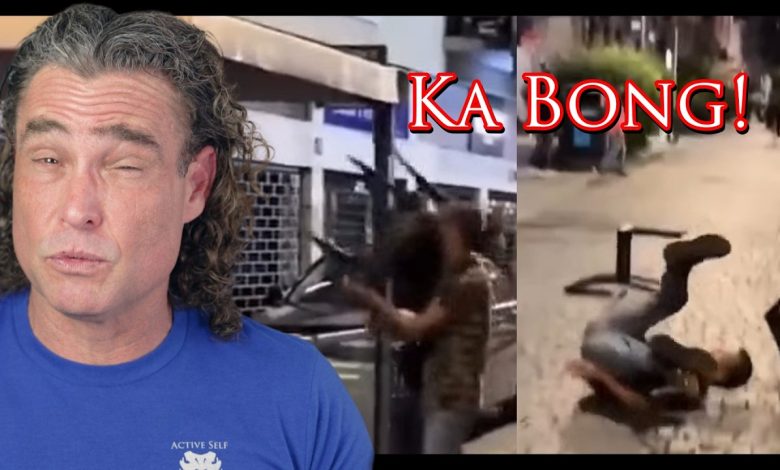Knife-Wielding Attacker Takes A CHAIR To The HEAD | Active Self Protection