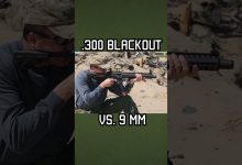 300 BLACKOUT VS 9mm Ballistic Test #shorts # #militaryeverything