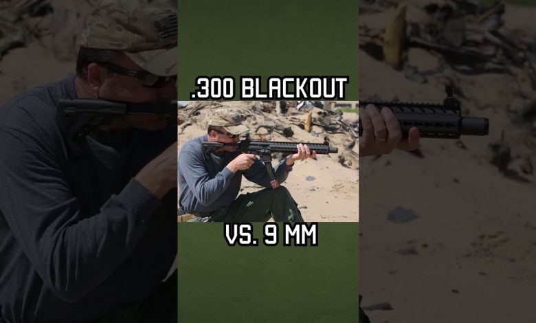 300 BLACKOUT VS 9mm Ballistic Test #shorts # #militaryeverything