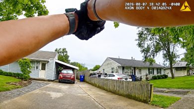 Armed Man Points Two Guns at Police Before Shootout Erupts