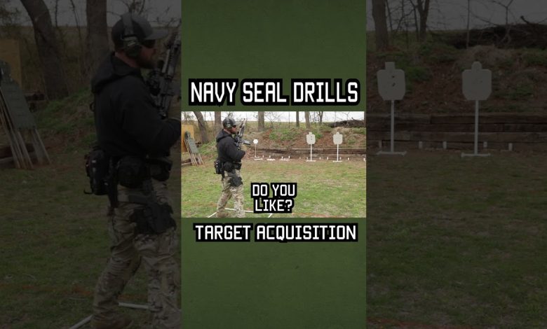 NAVY SEAL RIFLE DRILL: TARGET ACQUISITION #shorts #navyseal # #militaryeverything