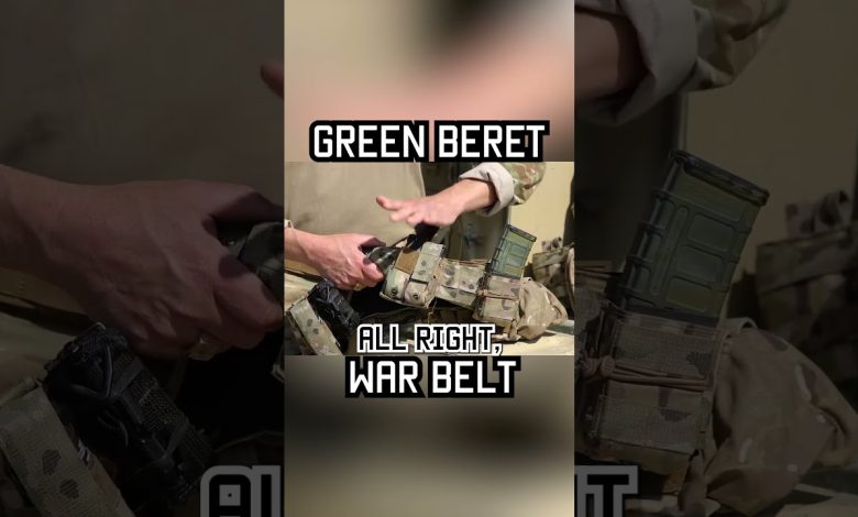 Special Forces Green Beret War Belt #shorts #specialforces #greenberet  #militaryeverything