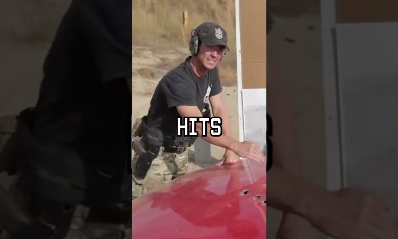 Here’s how bullets bounce off cars #car #military #shorts #science