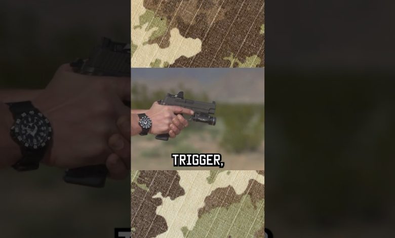How To Use A Double-Action Pistol #shorts #training #military