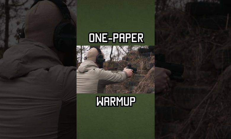 How To Do The ONE PAPER WARMUP #military  #army #training #shorts