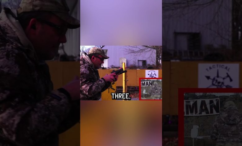 Green Beret Teaches Switching Hands Shooting Drill  #greenberet #specialforces #shorts