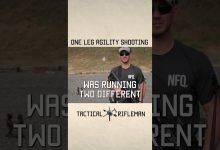One Leg Agility Shooting  #training #tacticalrifleman #reel