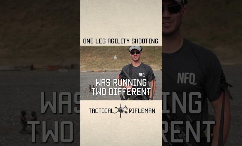 One Leg Agility Shooting  #training #tacticalrifleman #reel