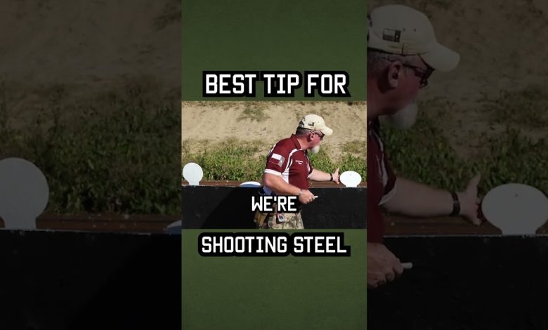 The Best Tip for Sbooting Steel Targets #shorts #training #military #lawenforcement