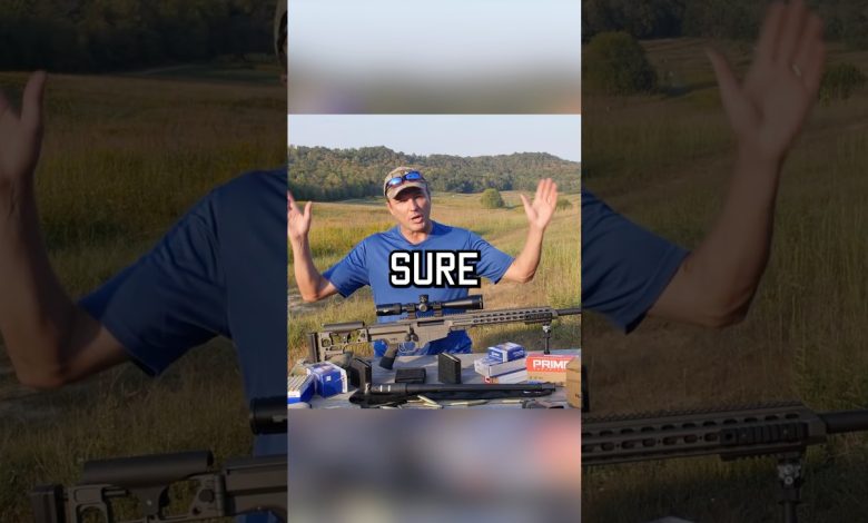 .50 cal vs. water #shorts #slomo #sniper
