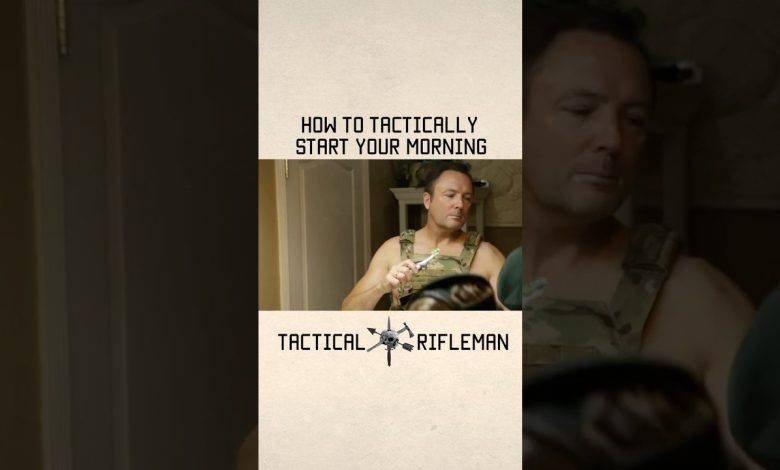 How To Tactically Start Your Morning #funny #military #shorts