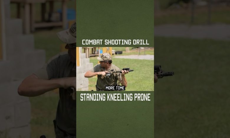 Combat Drill: STANDING KNEELING PRONE #shorts #specialforces #military #army #marines