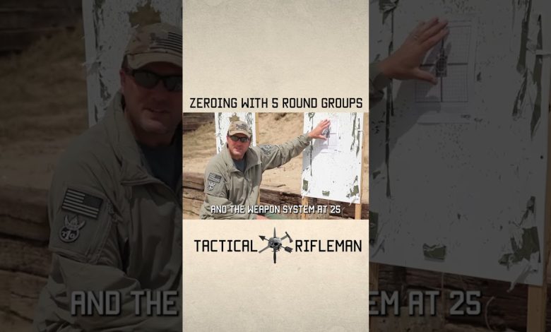 Zeroing with 5 Round Groups #tacticalrifleman #reel  #military  #militaryeverything #army